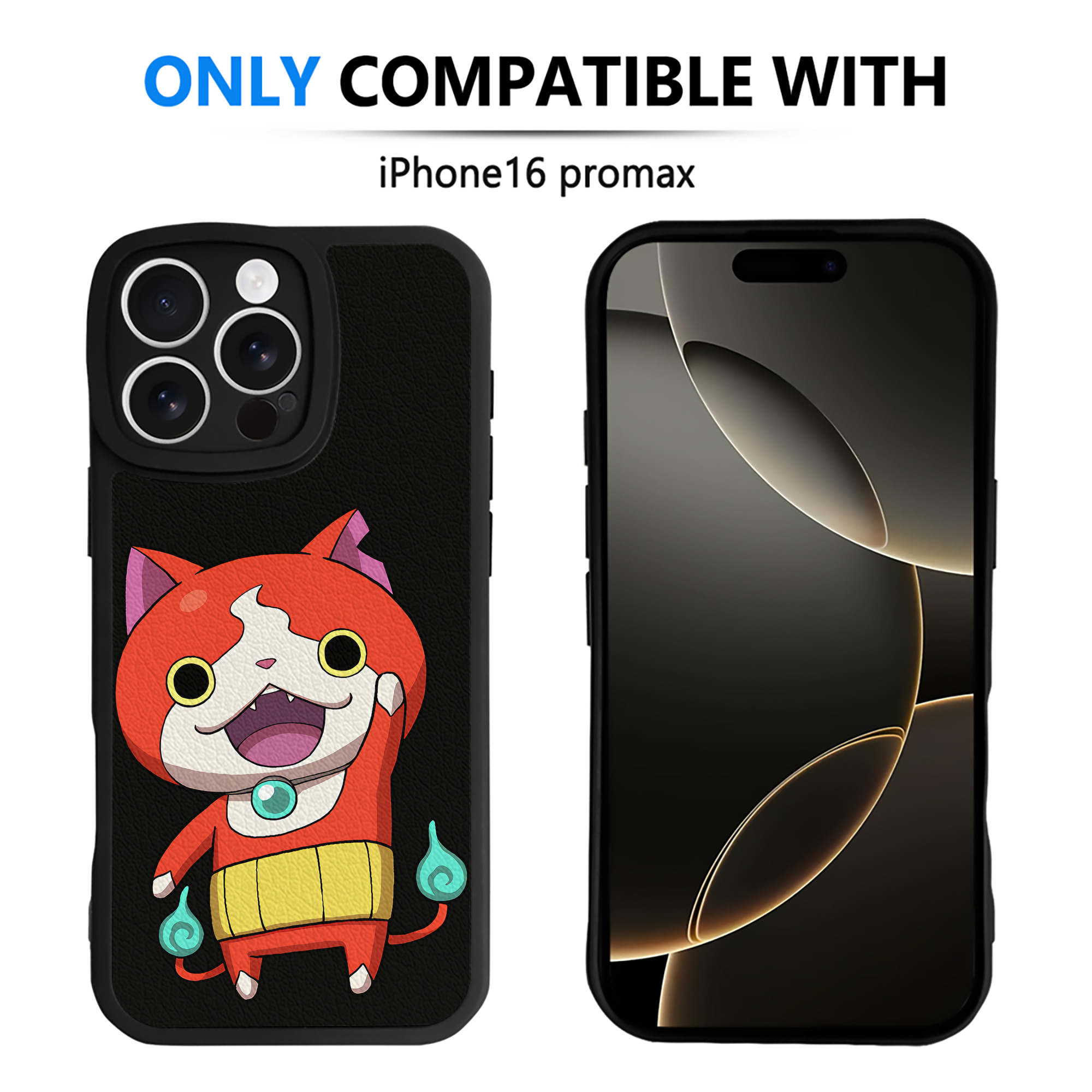 （画像用） 妖怪ウォッチ Yo-kai Watch 【iPhone 16シリーズ対応】シリコンスマホケース（レザー調） 材質：シリコン